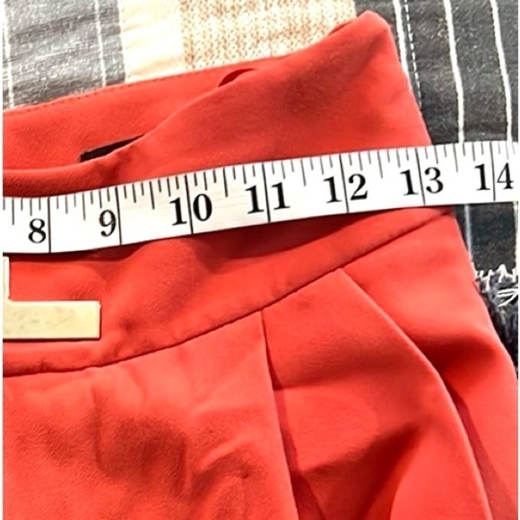 ELISABETTA FRANCHI,High-Waisted trousers in Tangerine, EUC Cropped,Size 40/4 - Picture 9 of 11